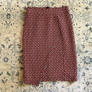 Patterned Anthro Pencil Skirt